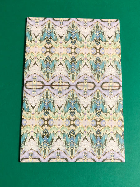 Sage Green Art Deco Butterfly Moth Tiles - Beautiful Ceramic Rectangular Border 6x8” Tiles - Kitchen Bathroom Tiles