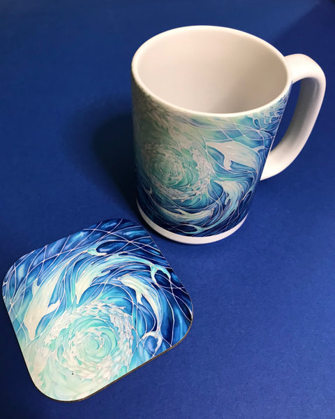 Dolphins Glass Chopping Board - Dolphin Trivet - Blue Pot Stand - Heat Proof Table Top Saver - Decorative Platter
