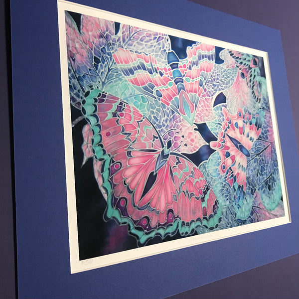 Pastel Calm Butterflies Art Print - Bedroom, Therapy Room, Gentle Art