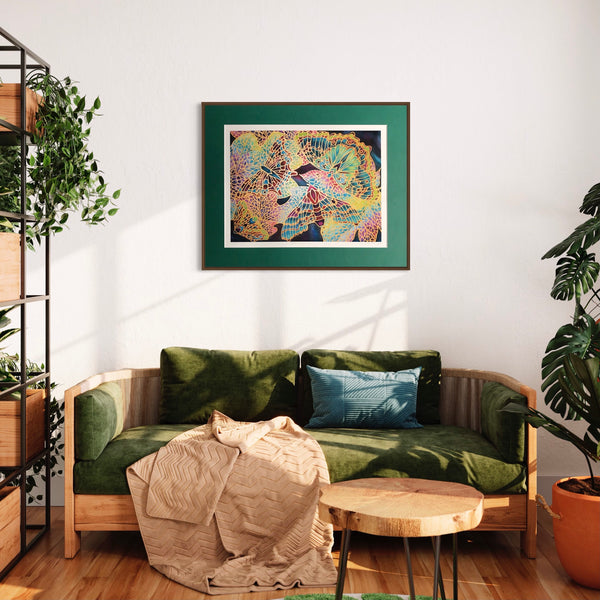 Glorious Butterflies Art Print - Jewel Colours Art