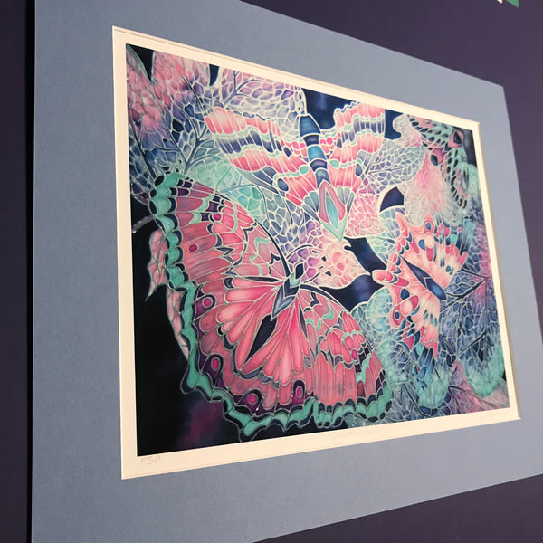 Pastel Calm Butterflies Art Print - Bedroom, Therapy Room, Gentle Art