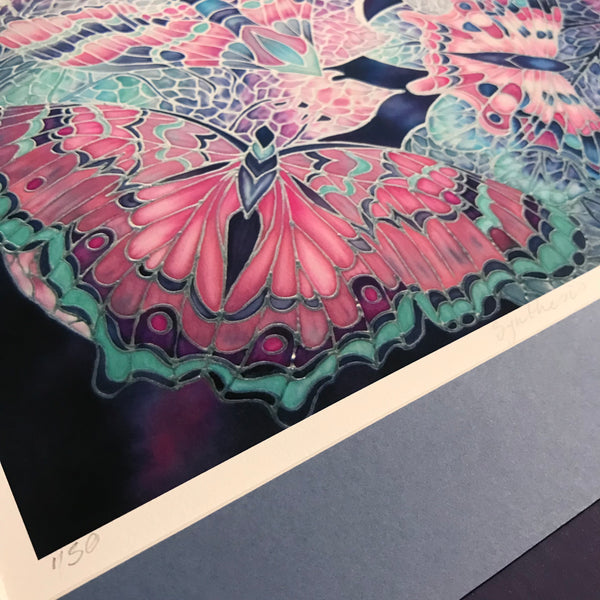 Pastel Calm Butterflies Art Print - Bedroom, Therapy Room, Gentle Art