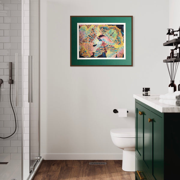 Glorious Butterflies Art Print - Jewel Colours Art