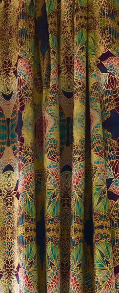 Rich Terracotta Rust Beaujolais Trees Designer Luxury Velvet fabric for curtains by the drop length needed