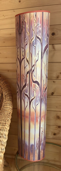 Deco trees Contemporary Floor Lamp 1m tube  - Beautiful Art Lamp - Caramel Atmospheric lighting