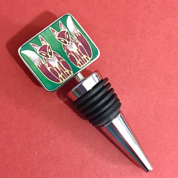 Foxy Wine Bottle Stopper - Fun Fox Gift - Fox Bottle Bung - Wildlife Lovers Gift - Meikie Designs