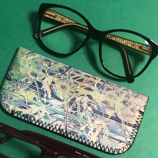 Forest Meditation Padded glasses cover - Tree Lovers reading or large glasses cover
