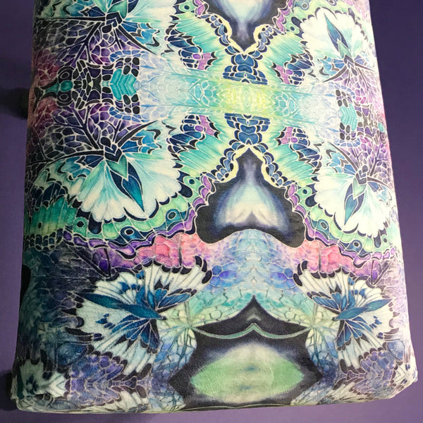 SOLD Luxury velvet dressing table stool - Footstool or Piano Stool- one off Bespoke Upholstery.