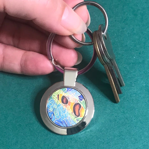 Bumble Bee Key Ring - Nature Lovers Gift for Him or Her - Present Bee Keepers