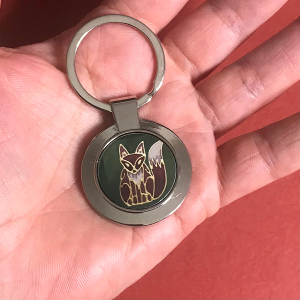 Red Fox Key Ring - Nature Lovers Gift for Him or Her - Present Woodland Lovers