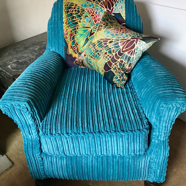 Armchair backrest washable decorative strip - Bespoke Upholstery.