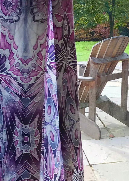 Lilac, Pink and Grey Butterfly Designer Luxury Velvet Curtain Fabric - for Upholstery and Soft Furnishings Too!