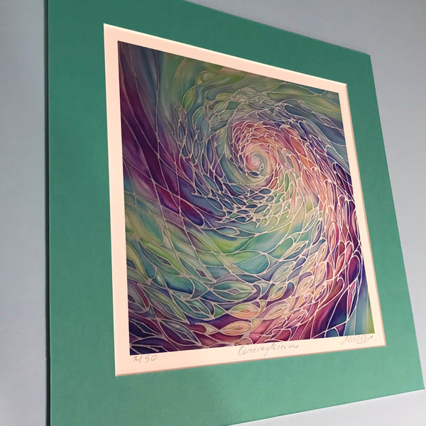 Corieveckyian (whirlpool) sunset lit Shoal Signed Print - Living Room Bedroom Bathroom Art