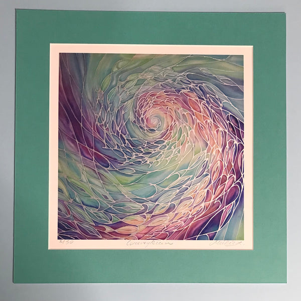 Corieveckyian (whirlpool) sunset lit Shoal Signed Print - Living Room Bedroom Bathroom Art