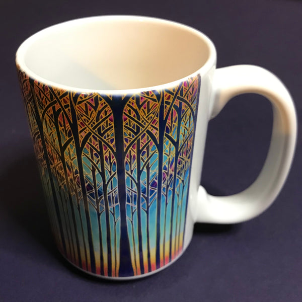 Stunning Cathedral Trees Extra Large Mug and Coaster - Woodland Mug Set - Mug Gift