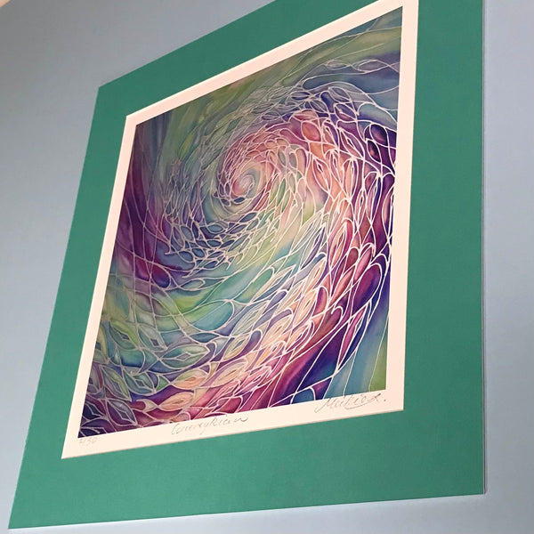 Corieveckyian (whirlpool) sunset lit Shoal Signed Print - Living Room Bedroom Bathroom Art