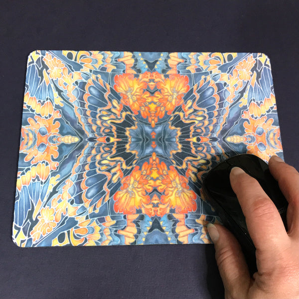 Contemporary Grey Blue Orange Placemats & Coasters - Table Mats -