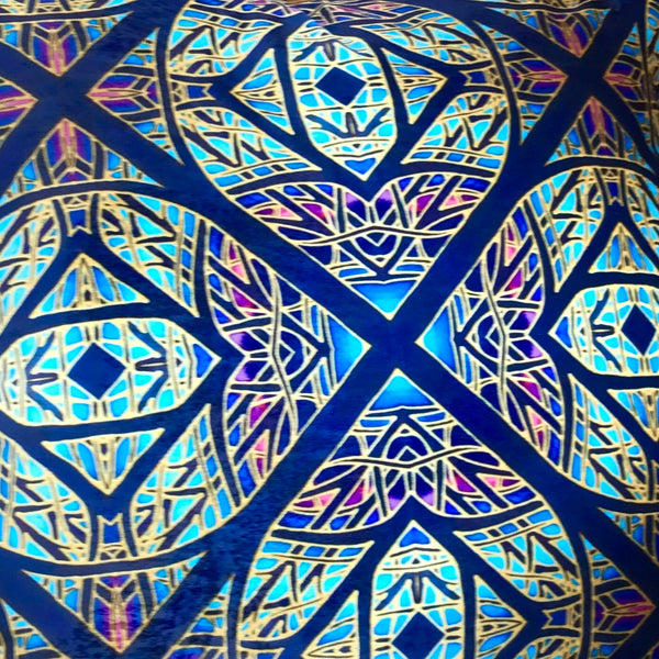 Star Cross Luxury Velvet Cushion - Dramatic Throw Pillow -Colourful Living Room Decor