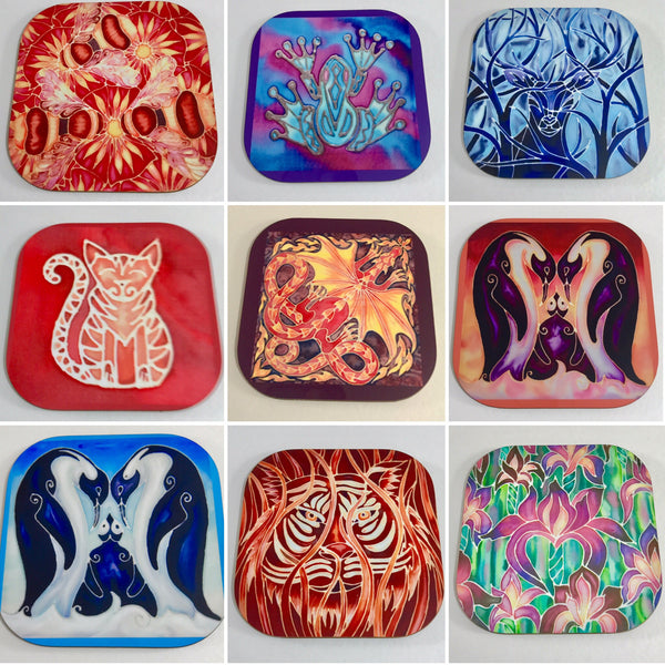 Cute Red Fox Coaster - Fox Nature Lovers Gift - Fox Wildlife Coaster