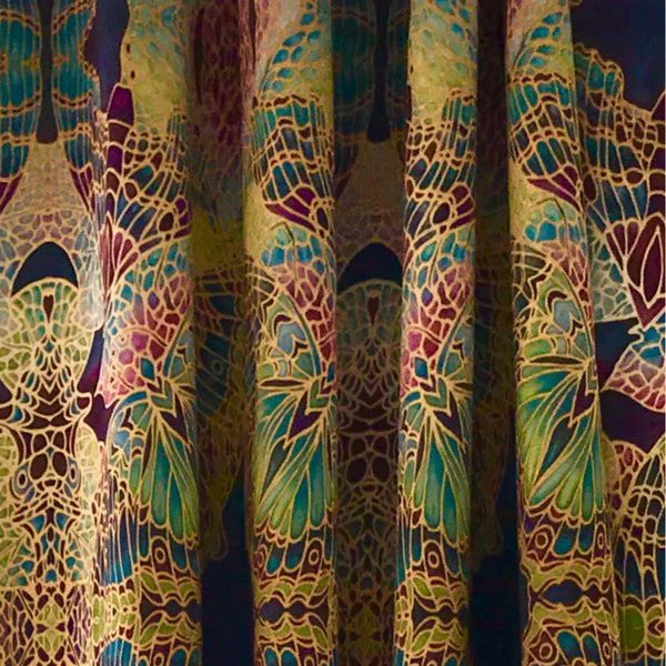 Velvet Butterfly Curtains - Made to Order Curtains - Bespoke Designer Fabrics