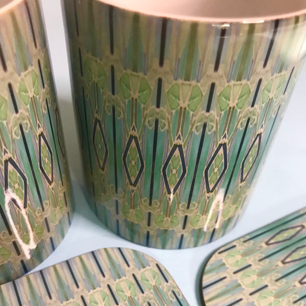 Deco Style duck egg, sage, turquoise Table Mats - green chopping boards