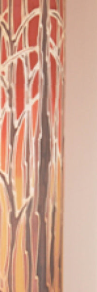 Tall trees Contemporary Floor Lamp 1m tube - Welcoming Light Art Lamp - Sunset trees Lamp