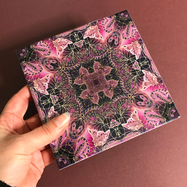 Contemporary Plum Butterfly Tiles - Beautiful Ceramic Bohemian Tiles - Ceramic Printed Tiles