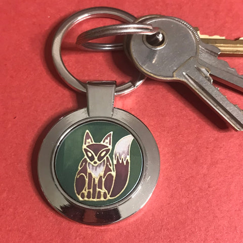 Red Fox Key Ring - Nature Lovers Gift for Him or Her - Present Woodland Lovers