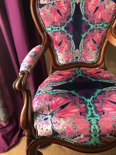 Designer Butterfly Antique Chair Upholstery Bespoke Upholstery for Antiques