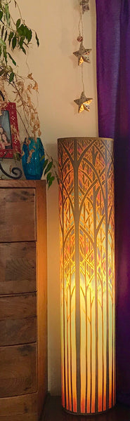 Deco trees Contemporary Floor Lamp  - Beautiful Art Lamp - Caramel Atmospheric lighting