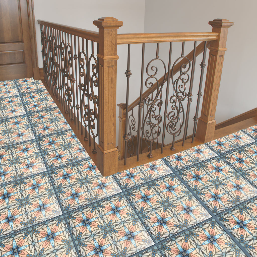 Art Nouveau Echoes of Assisi Floor Tiles - 20x20cm Interior and Exterior