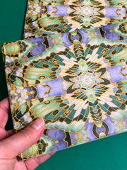 Sage Green Art Nouveau Butterfly Moth Tiles - Beautiful Ceramic Rectangular Border 6x8” Tiles - Kitchen Bathroom Tiles
