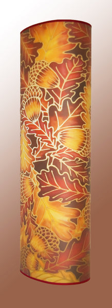 Contemporary Art Lamp - Oak Leaves Atmospheric Lamp - Richly Coloured Floor Lamp - Meikie Designs