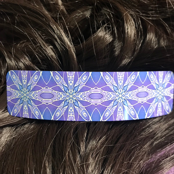 Purple Snowflake Star Hair Clip Barrette Accessory