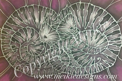 Sleepy Cats Print - Tabby Cats Art Print - Grey Tabby Cats in charcoal black plum
