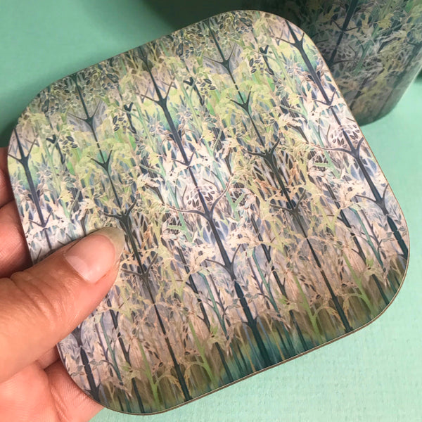 Green Grey Forest Meditation Mug - Woods Mug Box Set