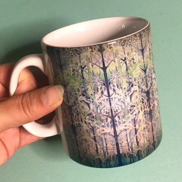 Green Grey Forest Meditation Mug - Woods Mug Box Set
