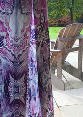 Lilac, Pink and Grey Butterfly Designer Luxury Velvet Curtain Fabric - for Upholstery and Soft Furnishings Too!