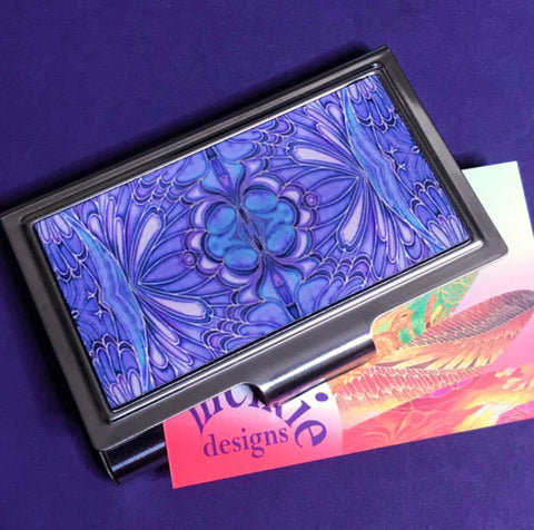 BlueberryButterfly Business Card Holder or Credit Card Storage.