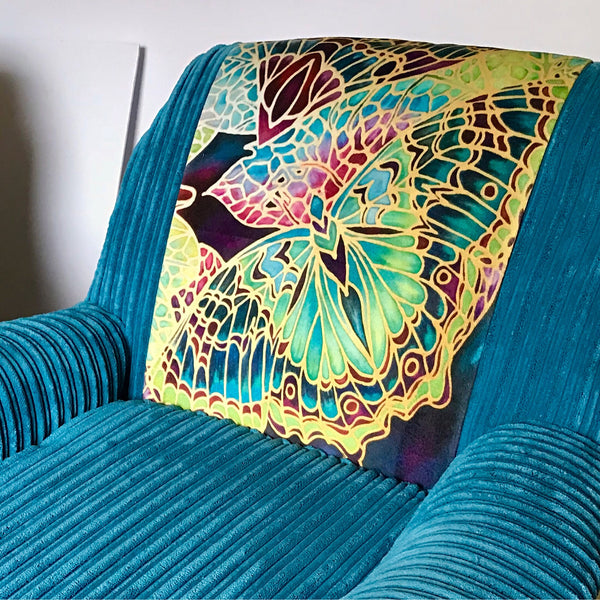 Armchair backrest washable decorative strip - Bespoke Upholstery.