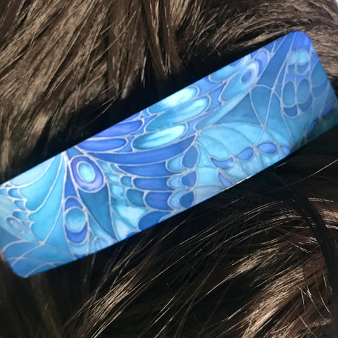Contemporary Deep Blue Butterfly Hair Clip