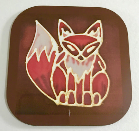 Red Fox Coaster - Cute Fox Coaster Gift - Wildlife Lovers Gift