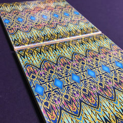 Arts and Crafts look Cathedral Tall Window Ceramic Tiles - Multi coloured Bohemian  Ceramic Printed Tiles
