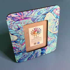 Blue Turquoise Butterfly Photo Frame