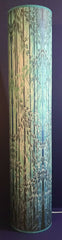 Into the Woods Contemporary Floor Lamp 1m tube - Tranquil Light Art Lamp - Blue Turquoise Aqua trees Lamp