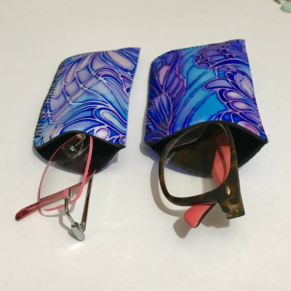 Trees padded cover for glasses - sunglasses case - Reading or Large Glasses Case
