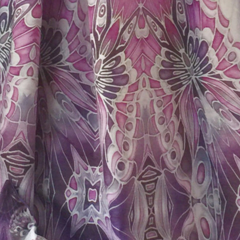 Chenille Butterfly Made to Order Curtains. Bespoke Designer Fabrics