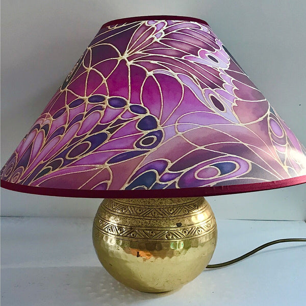 Butterfly Wings Lamp Shade - rich plum Pendant Shade - Atmospheric lamp Shade