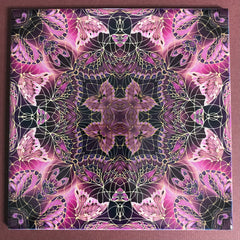 Contemporary Plum Butterfly Tiles - Beautiful Ceramic Bohemian Tiles - Ceramic Printed Tiles