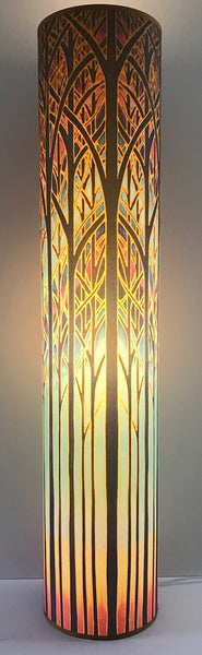 Trees Contemporary Floor Lamp  - 1m Tube Beautiful Art Lamp - Cathedral Tall Light